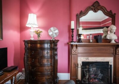 A vintage bedroom.