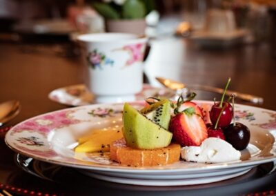 Four course chef prepared Gourmet breakfast.