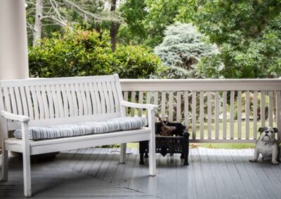 Wraparound porch.